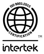 ISO 9001:2015 certification mark from Intertek